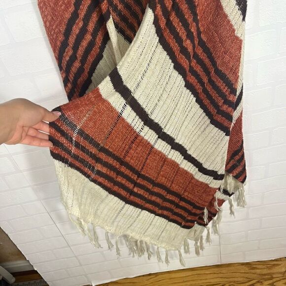 One World Womens Knit Cardigan Size XL Striped Sleeveless - Picture 7 of 16